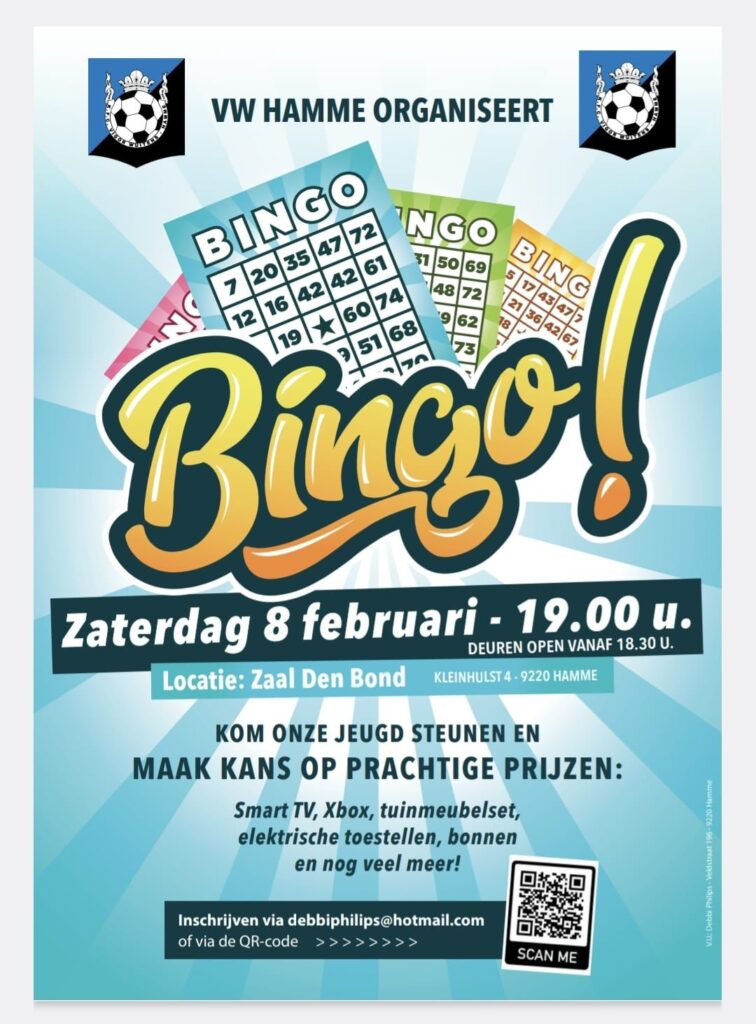 Bingo ten voordele van de jeugd